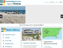 Tablet Screenshot of carolinabeach.com